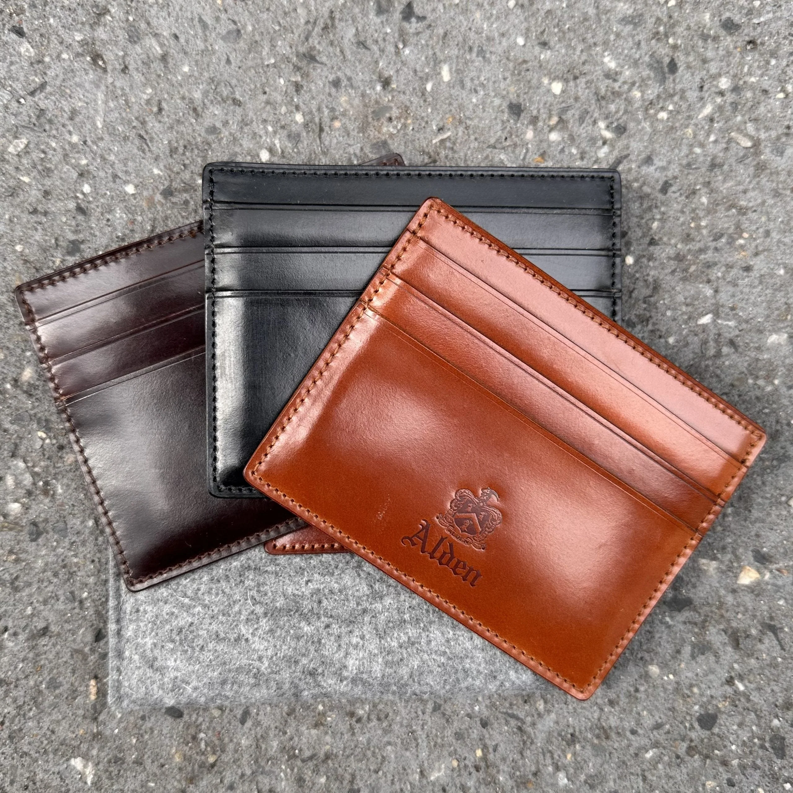 LG 6005 - Alden Cognac Credit Card Holder - Image 3