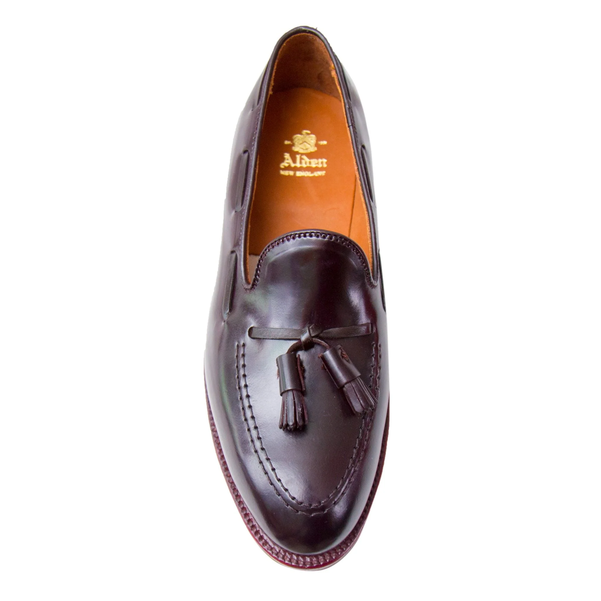 D7103 - Antique Tassel Loafer in  Color 8 Shell Cordovan - Image 5