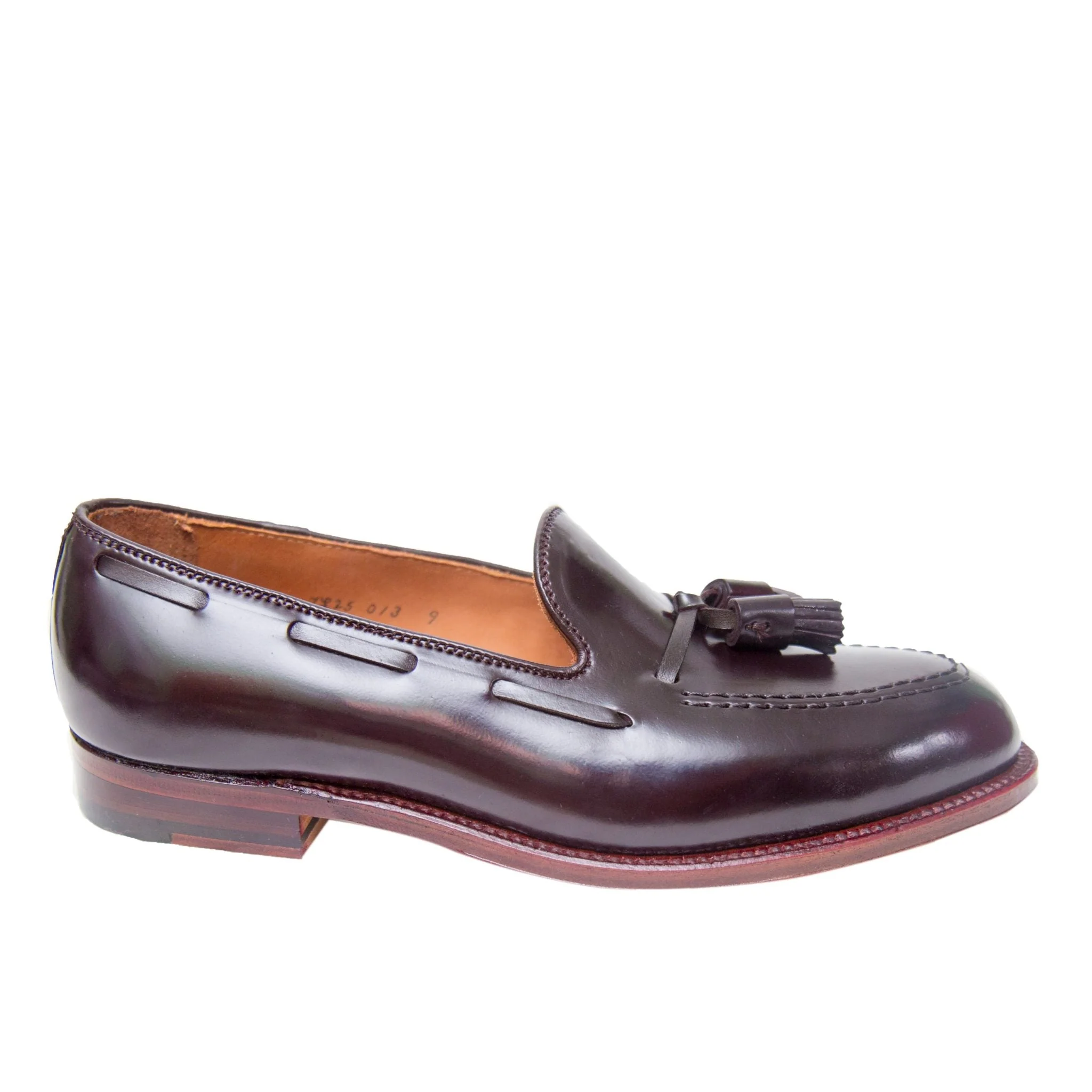 D7103 - Antique Tassel Loafer in  Color 8 Shell Cordovan - Image 6