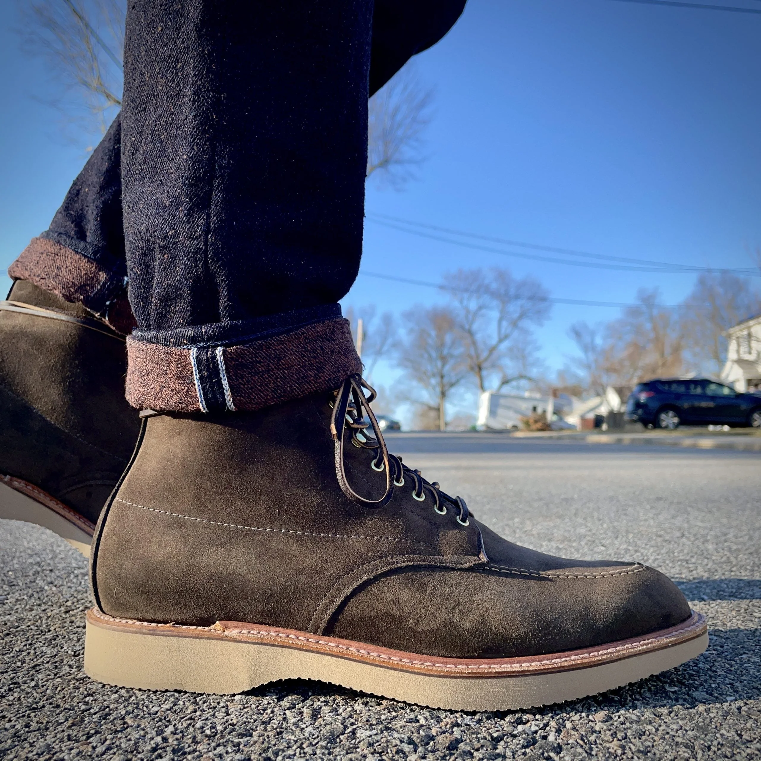 D0938H - Duncan Indy Boot in Loden Suede - Image 6