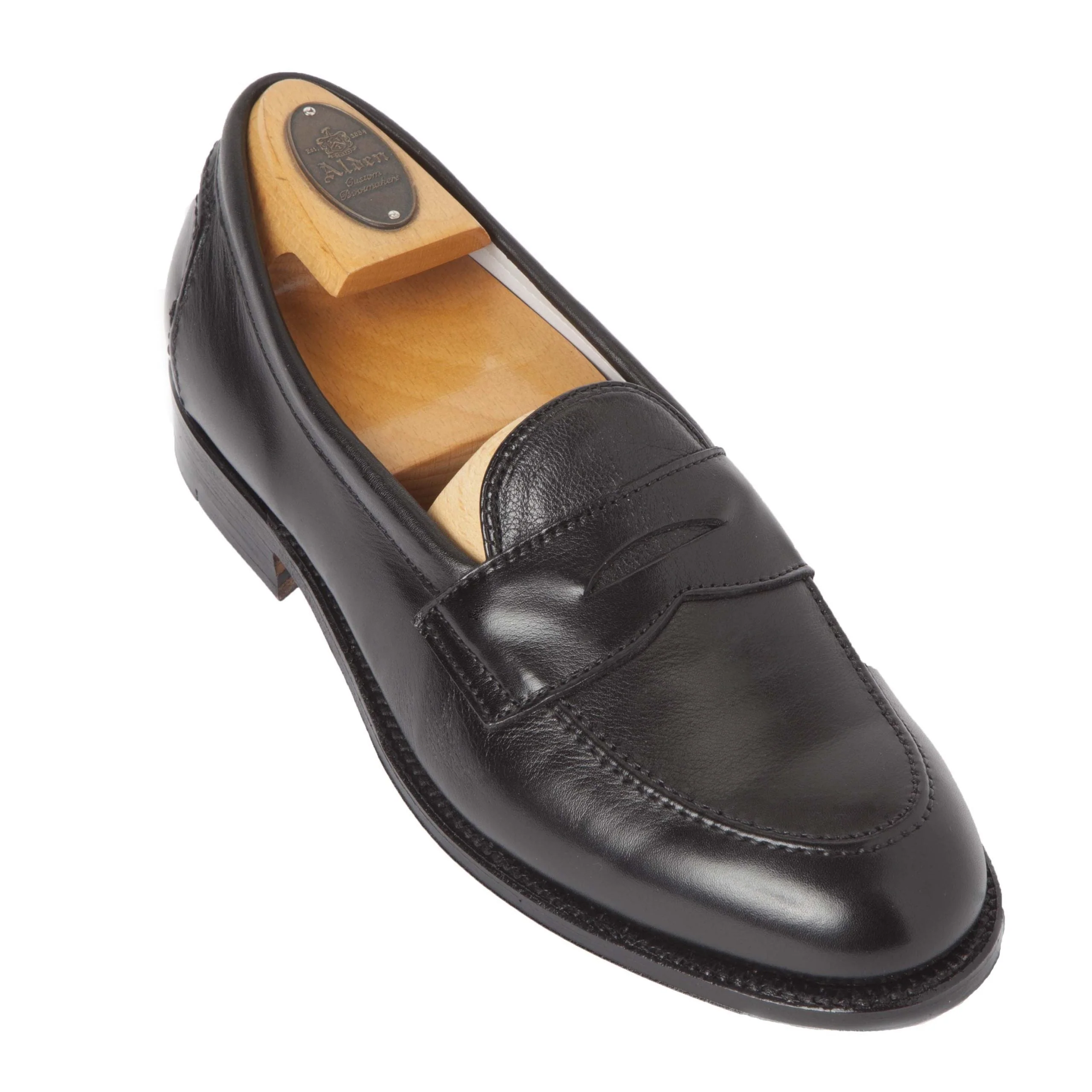 9695F - Flex Penny Loafer in Black Calfskin - Image 4