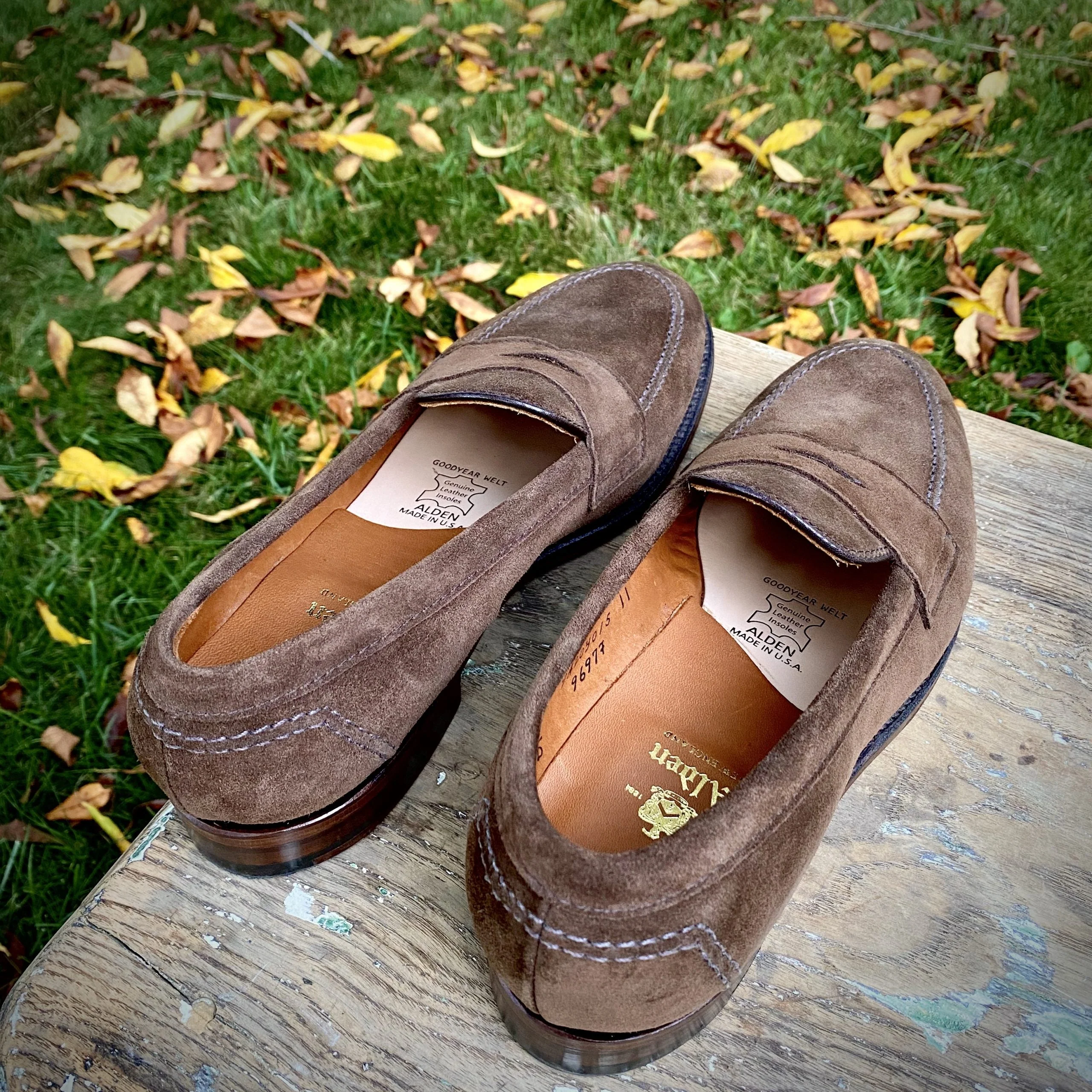 9697F - Flex Penny Loafer in Brown Suede - Image 3