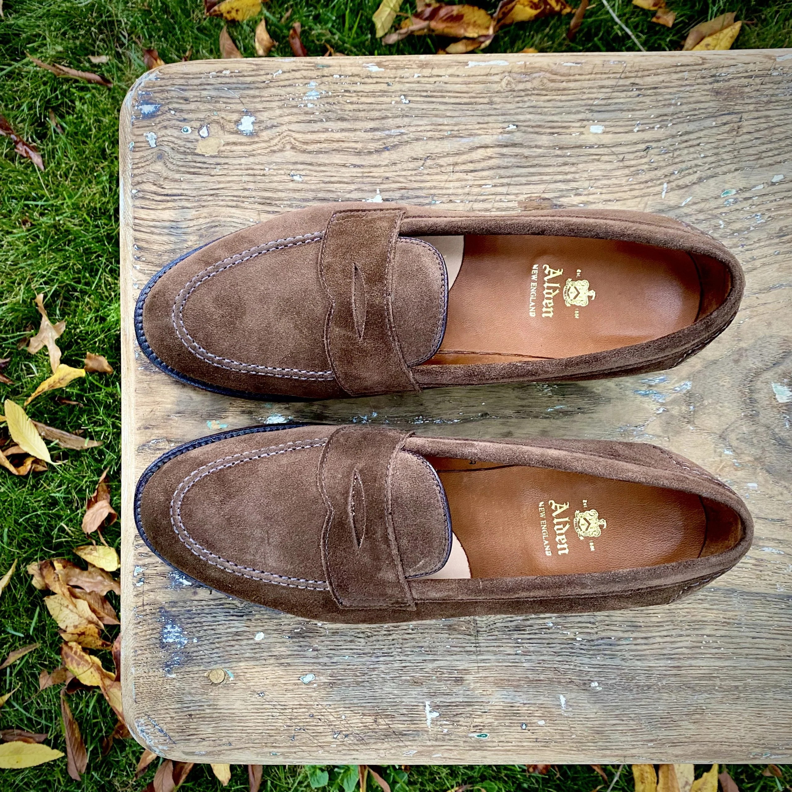 9697F - Flex Penny Loafer in Brown Suede - Image 4