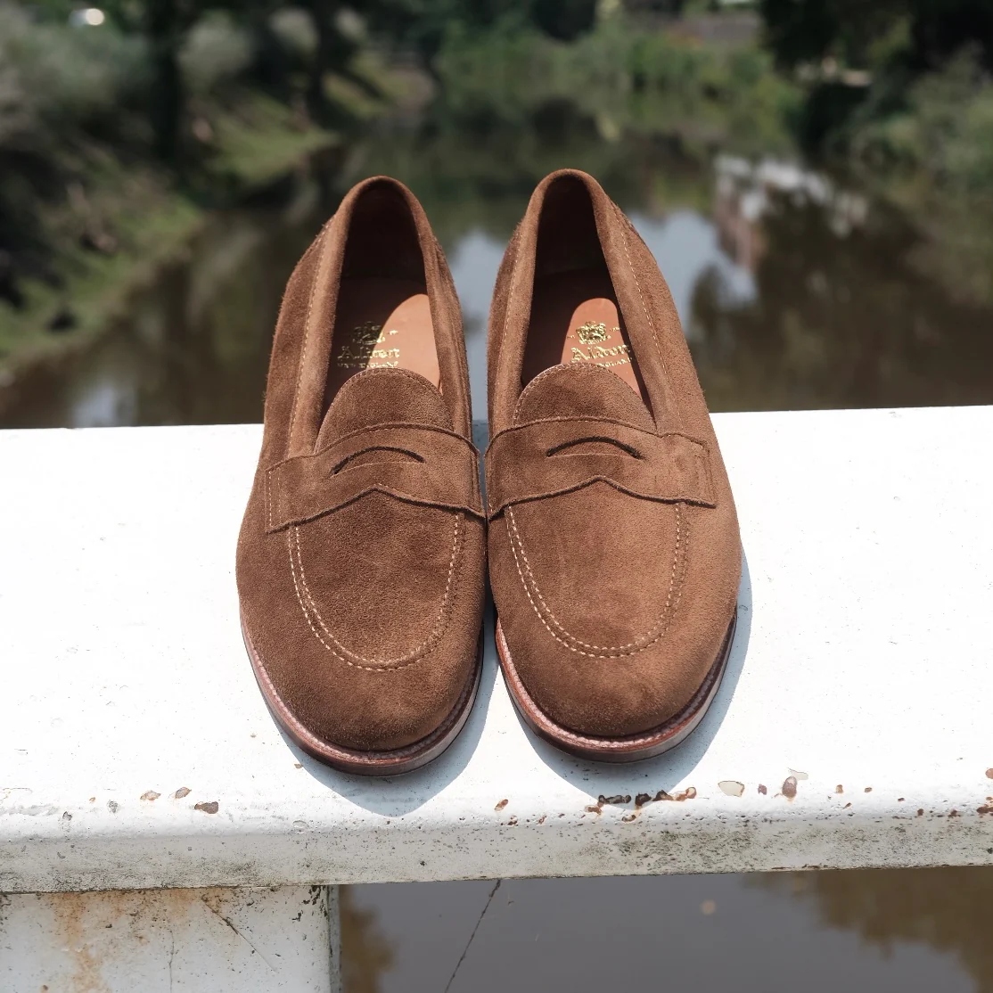 9693F - Flex Penny Loafer in Snuff Suede - Image 4