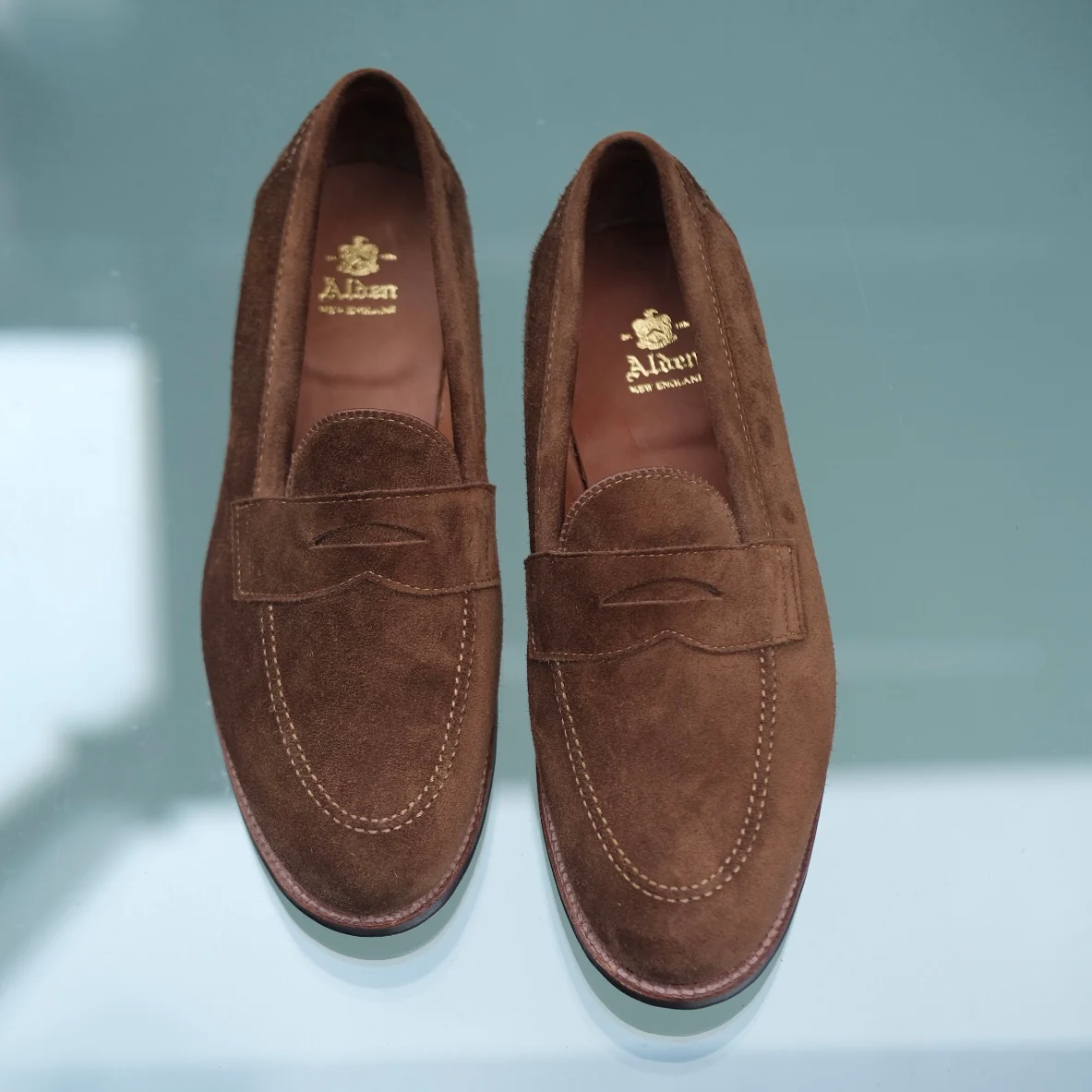 9693F - Flex Penny Loafer in Snuff Suede - Image 6