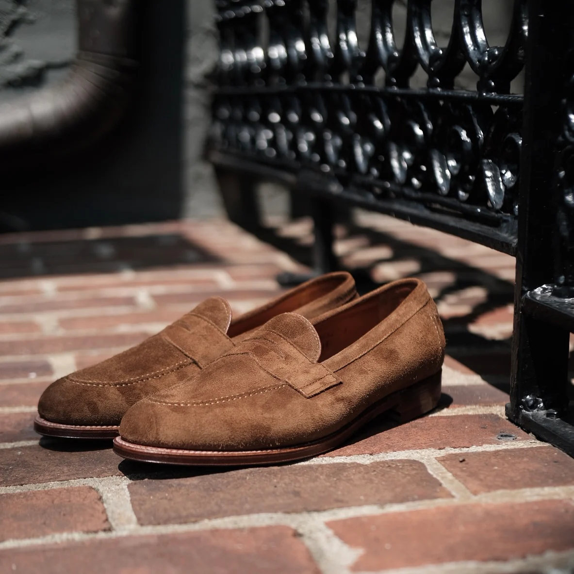 9693F - Flex Penny Loafer in Snuff Suede - Image 7