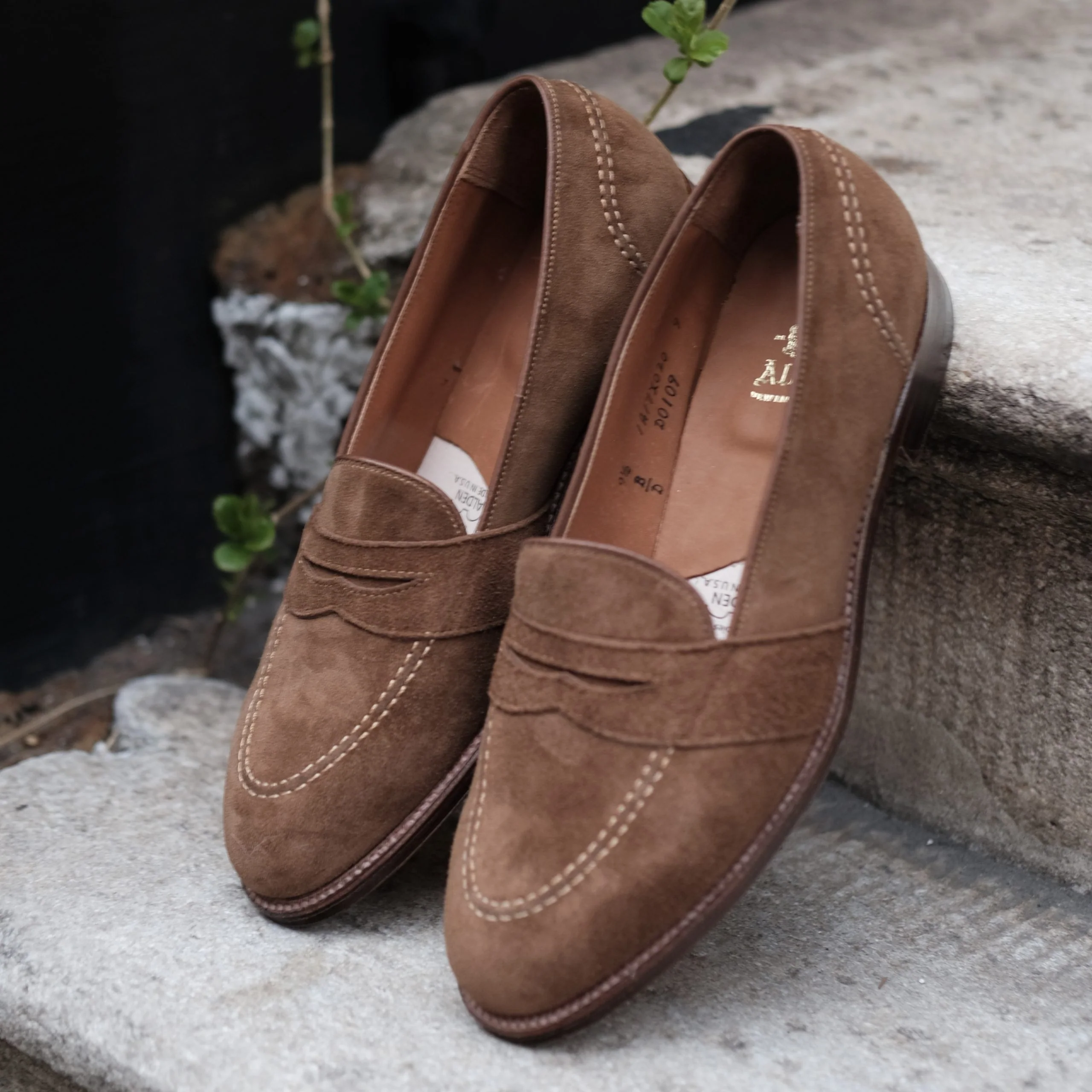 D0109 - Full Strap Loafer in Snuff Suede - Image 3
