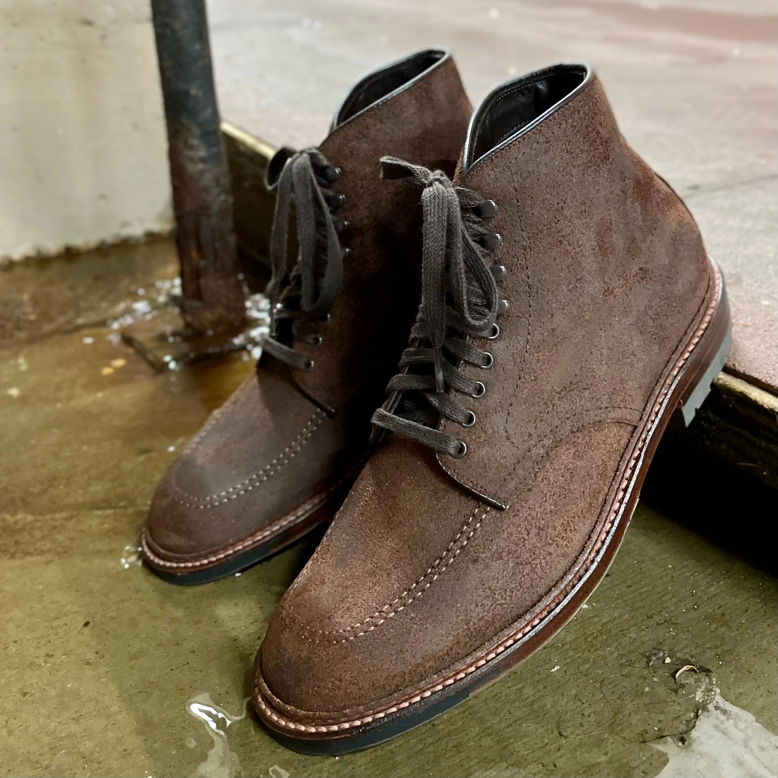 4015HC - Indy Boot in Tobacco Reverse Chamois - Image 13