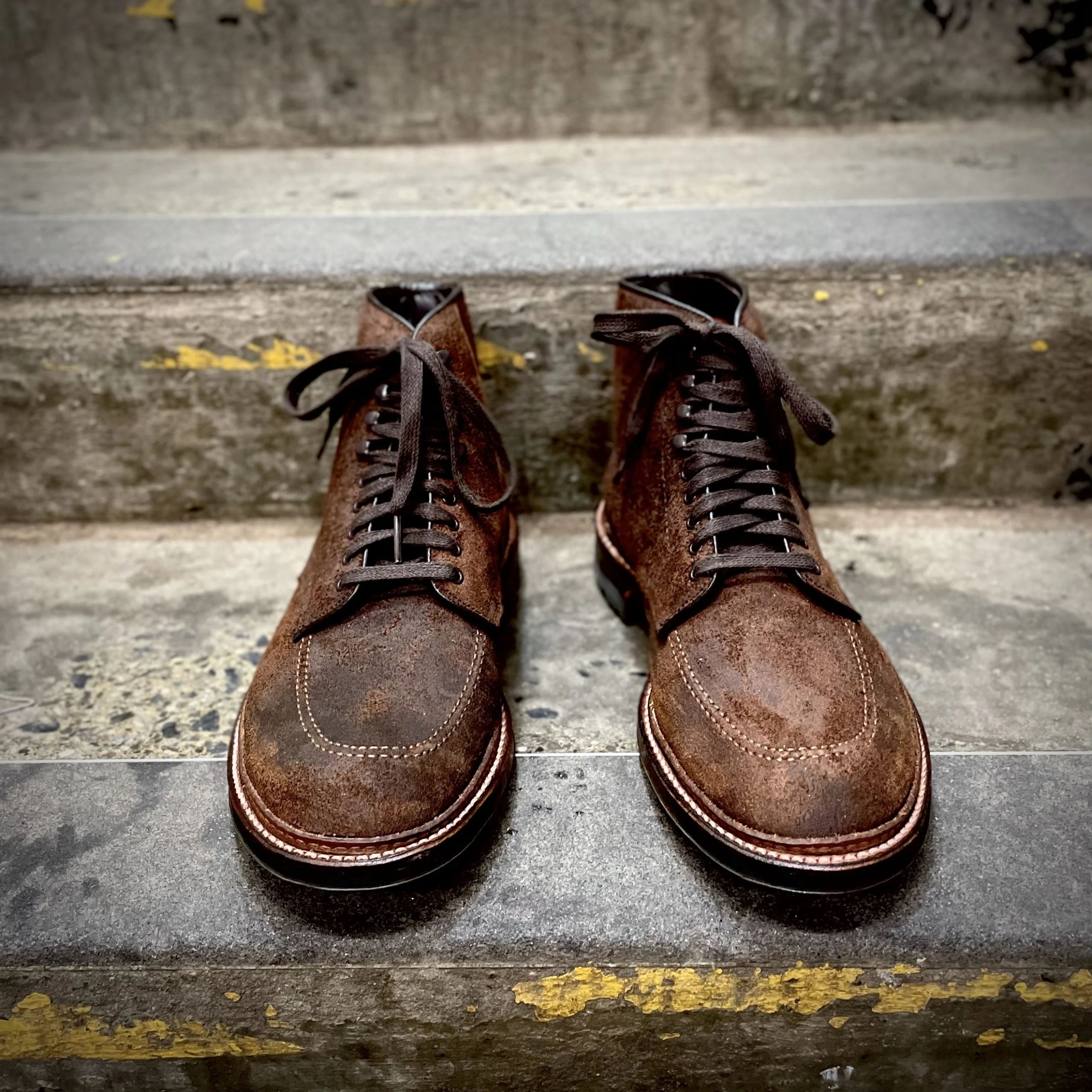 4015HC - Indy Boot in Tobacco Reverse Chamois - Image 3