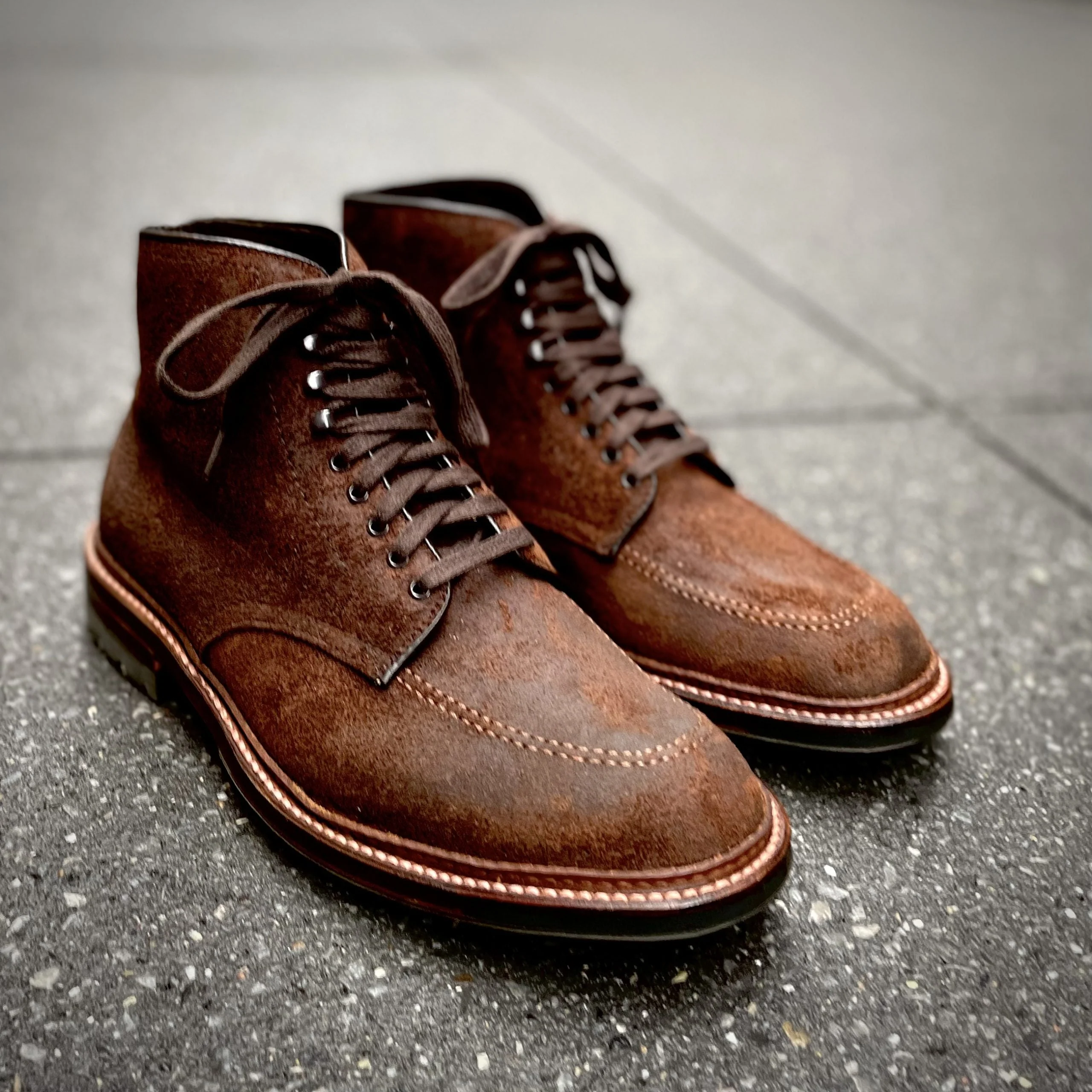 4015HC - Indy Boot in Tobacco Reverse Chamois - Image 6