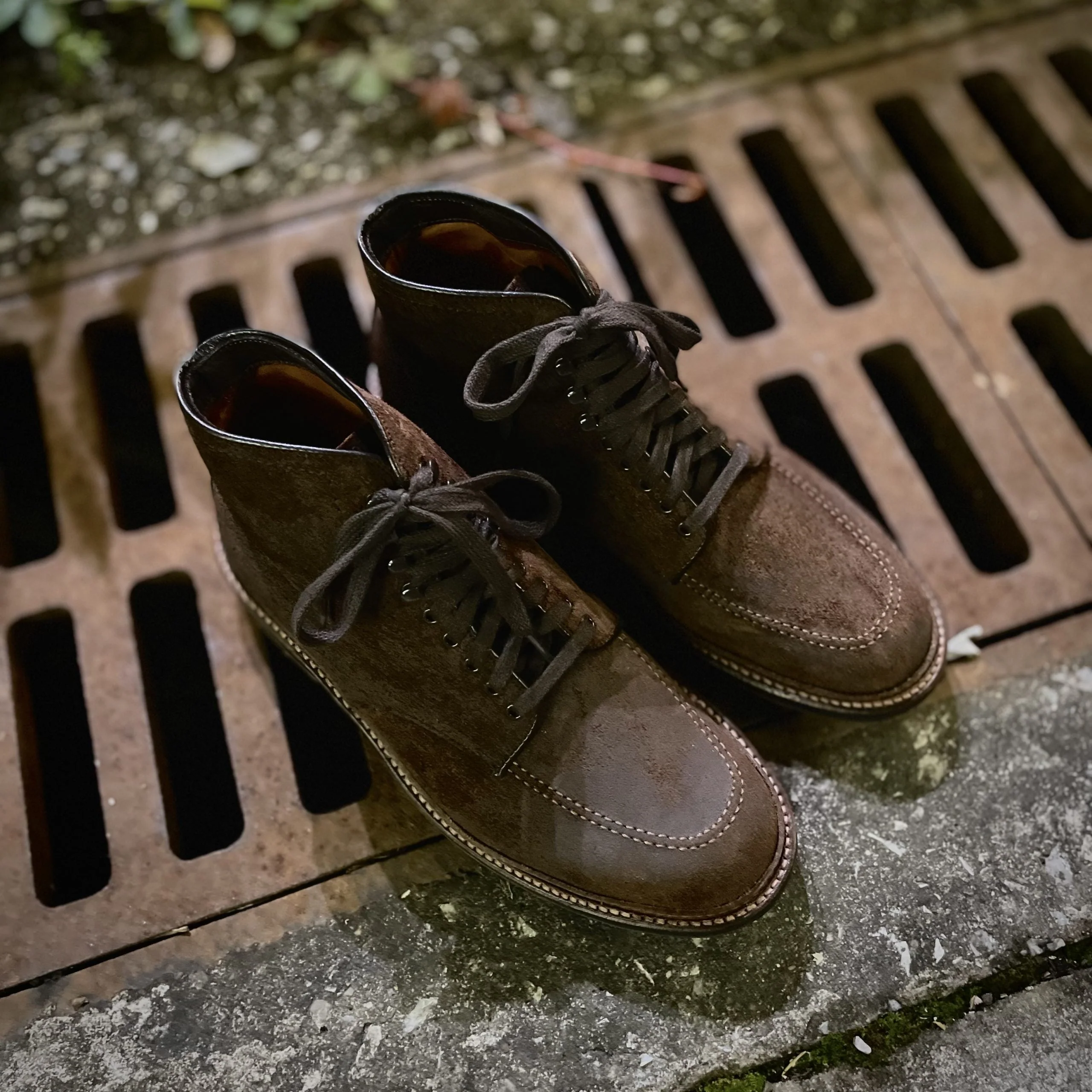 4015HC - Indy Boot in Tobacco Reverse Chamois - Image 9