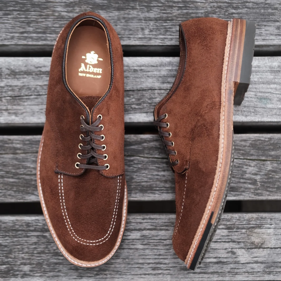 D2604C - Indy Shoe in Tobacco Reverse Chamois - Image 4