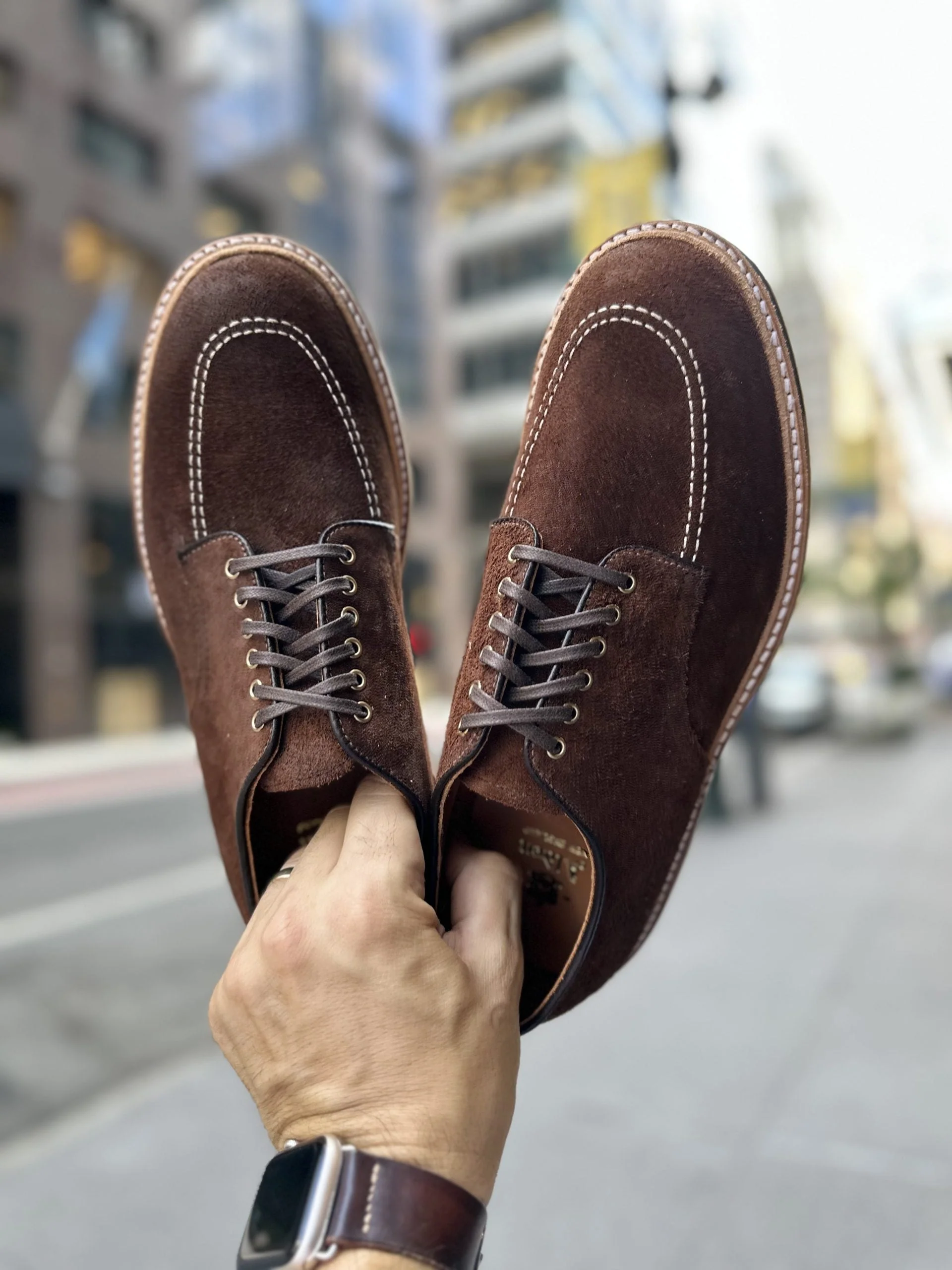 D2604C - Indy Shoe in Tobacco Reverse Chamois - Image 6