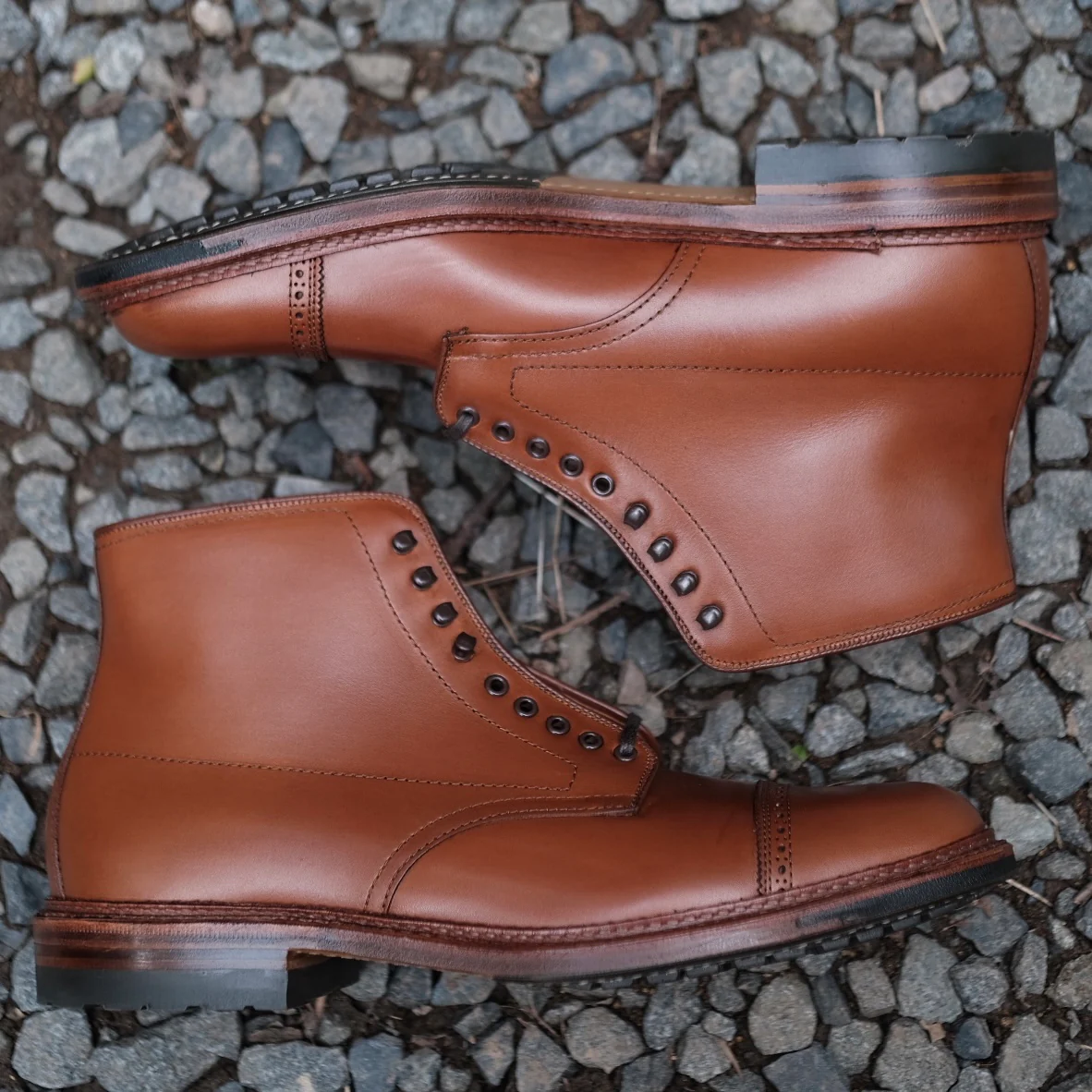 D2825HC - Jumper Boot in Burnished Tan Calfskin - Image 6