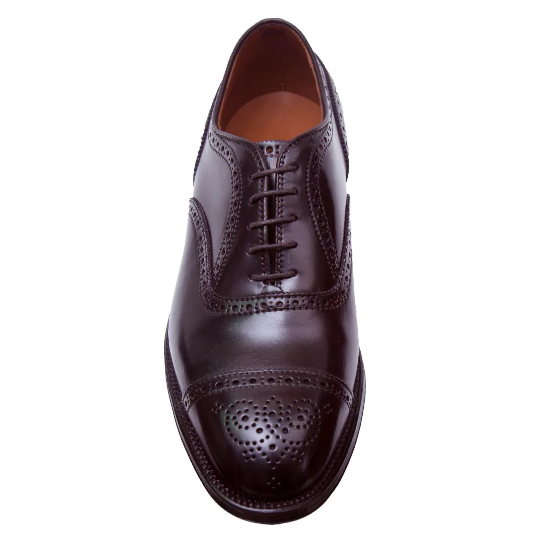 9854 - Medallion Cap Toe Bal in Color 8 Shell Cordovan - Image 4