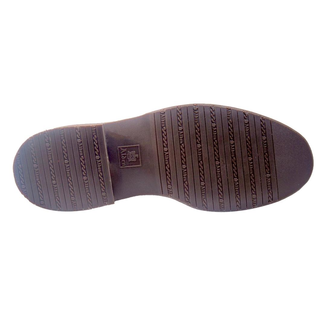 704 Mocc Toe Blucher in Brown Suede - Image 6