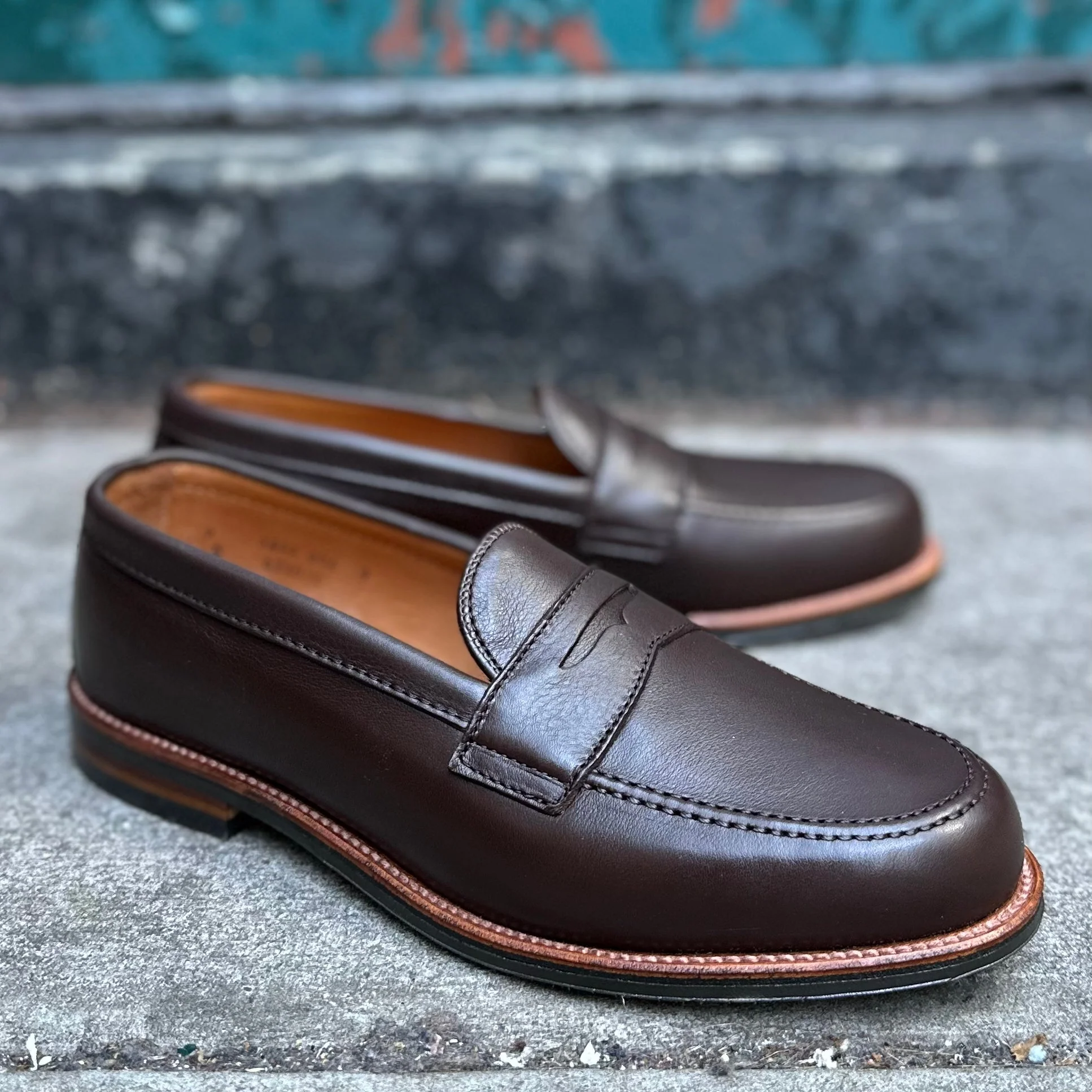 D2203L - Penny Loafer in Brown Lady Calf - Image 10