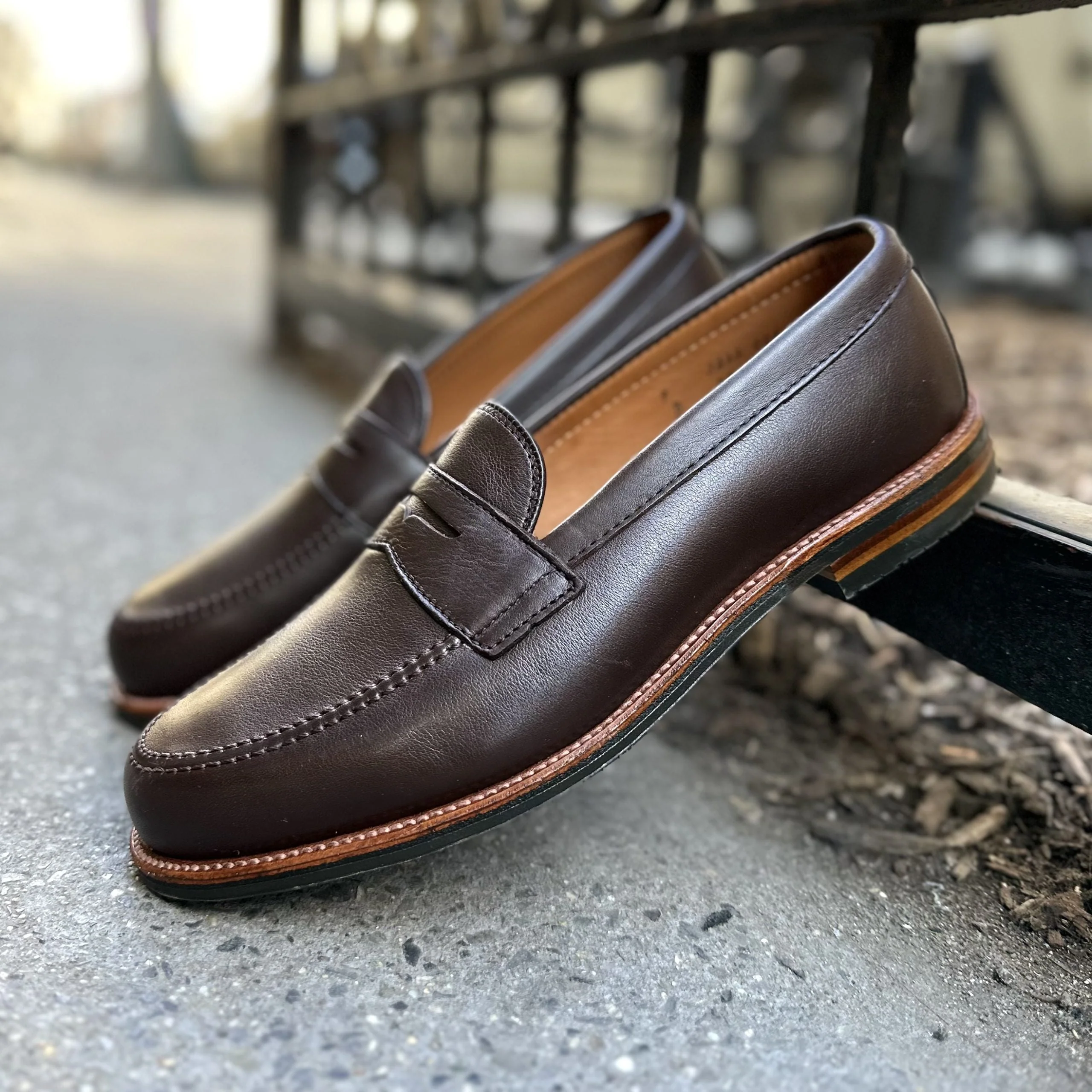 D2203L - Penny Loafer in Brown Lady Calf - Image 4