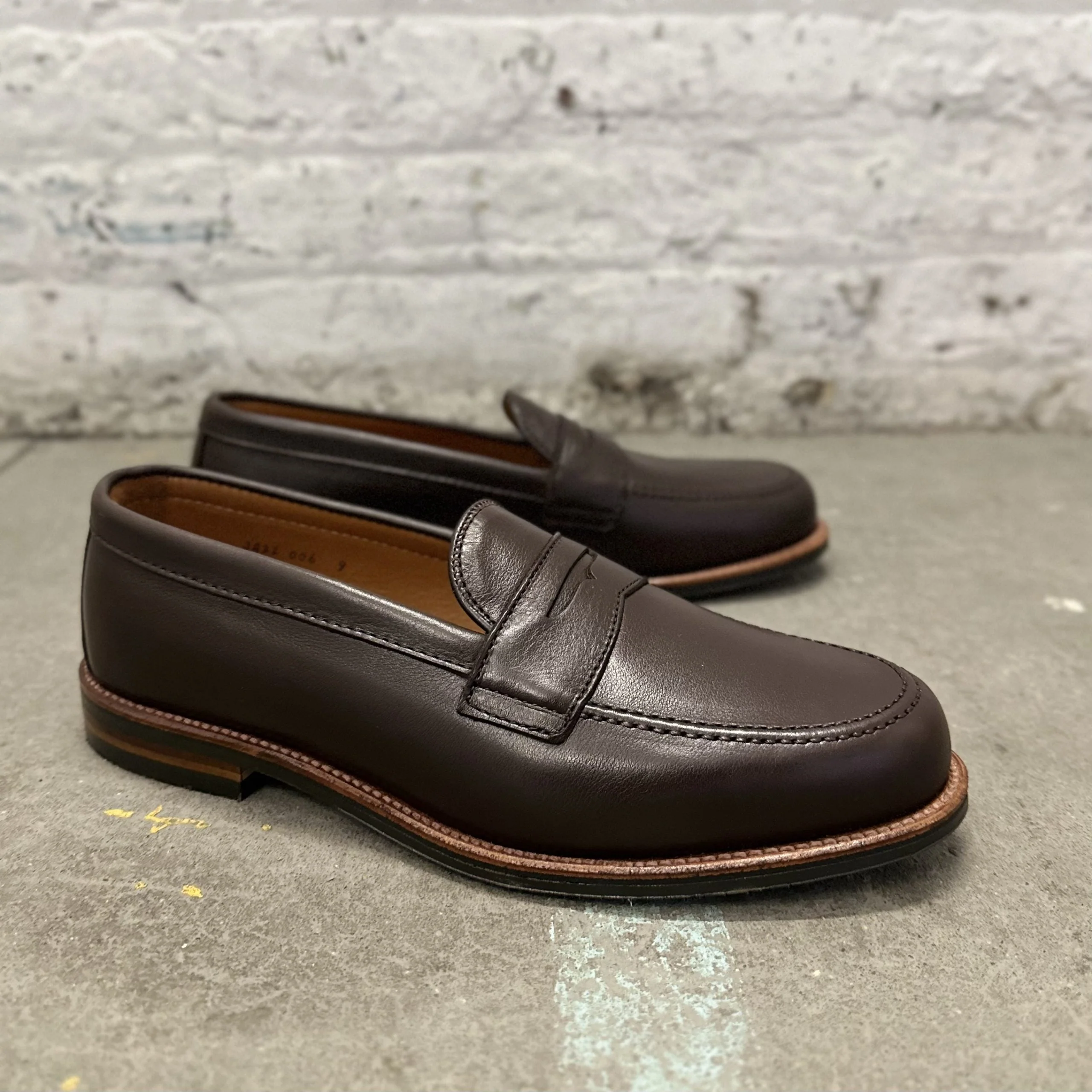 D2203L - Penny Loafer in Brown Lady Calf - Image 5