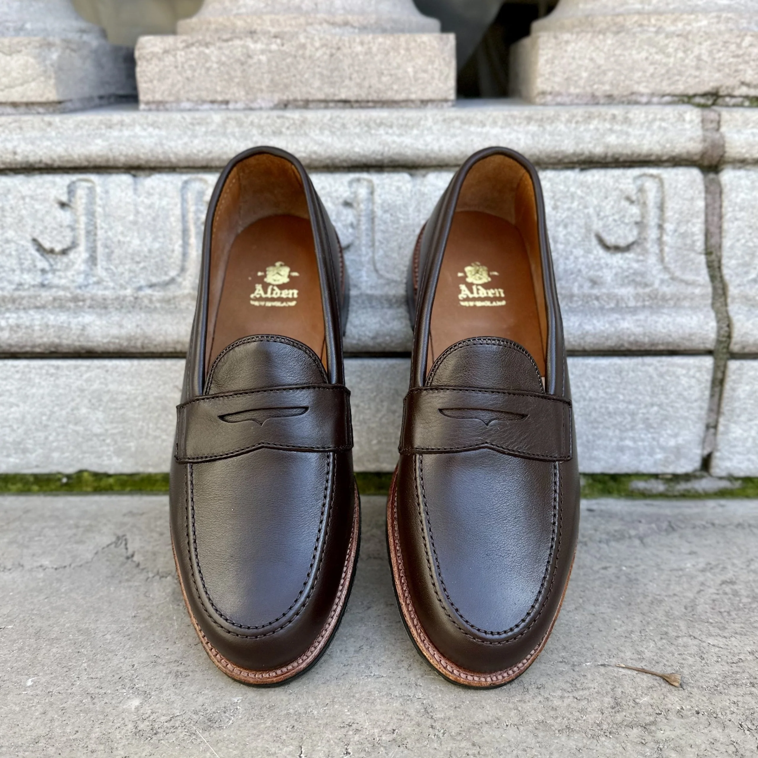 D2203L - Penny Loafer in Brown Lady Calf - Image 7