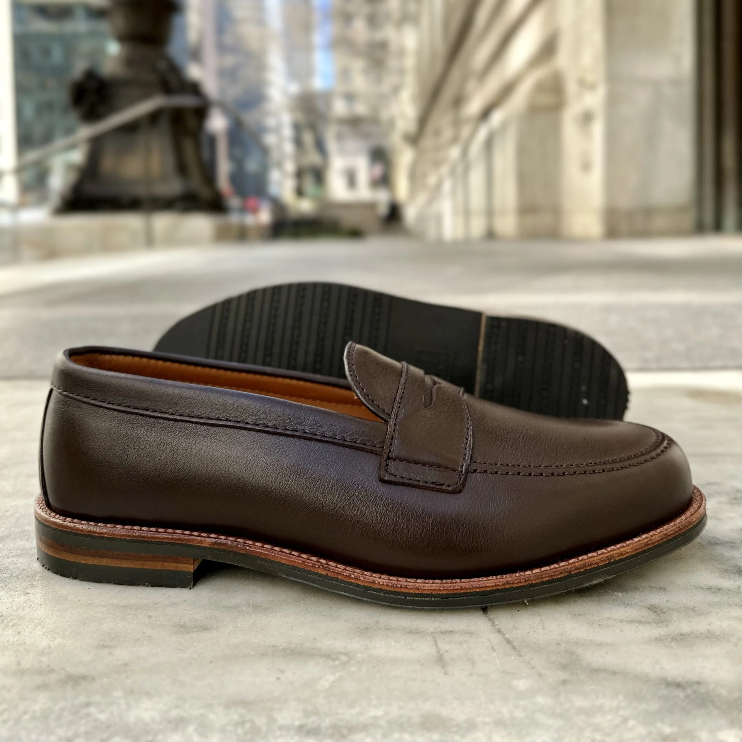 D2203L - Penny Loafer in Brown Lady Calf - Image 8