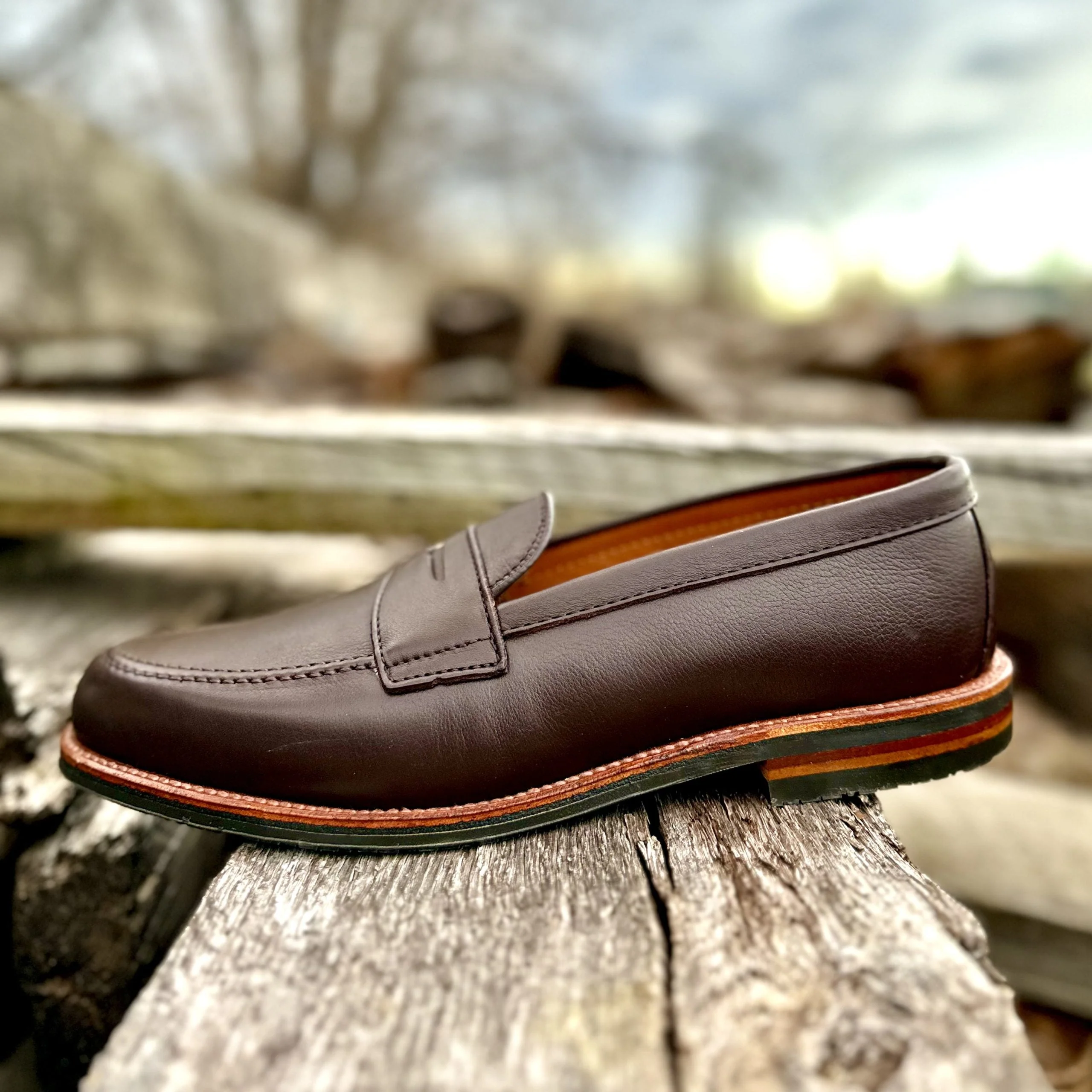D2203L - Penny Loafer in Brown Lady Calf - Image 9