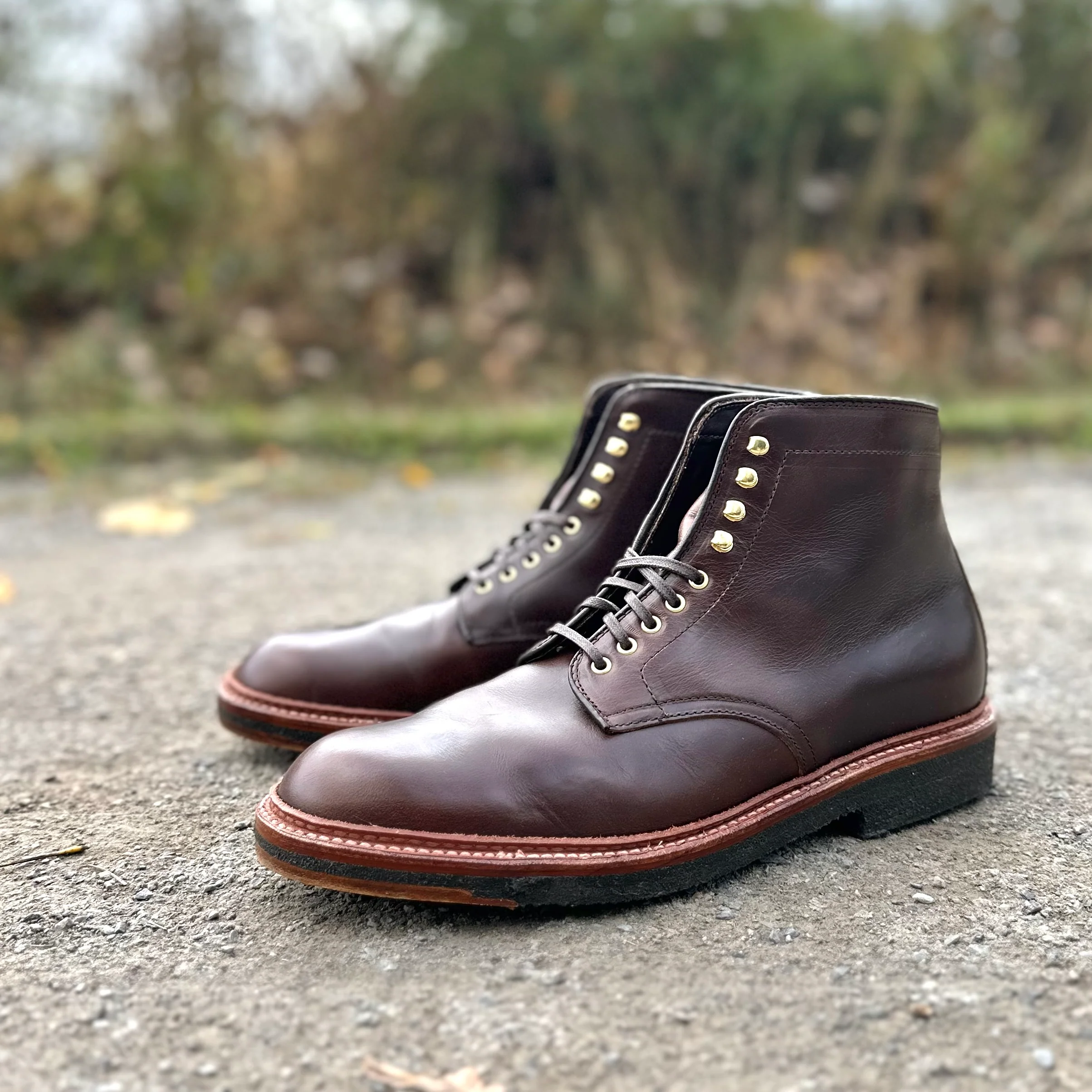 D1848H - Plain Toe Boot in Brown Chromexcel - Image 3