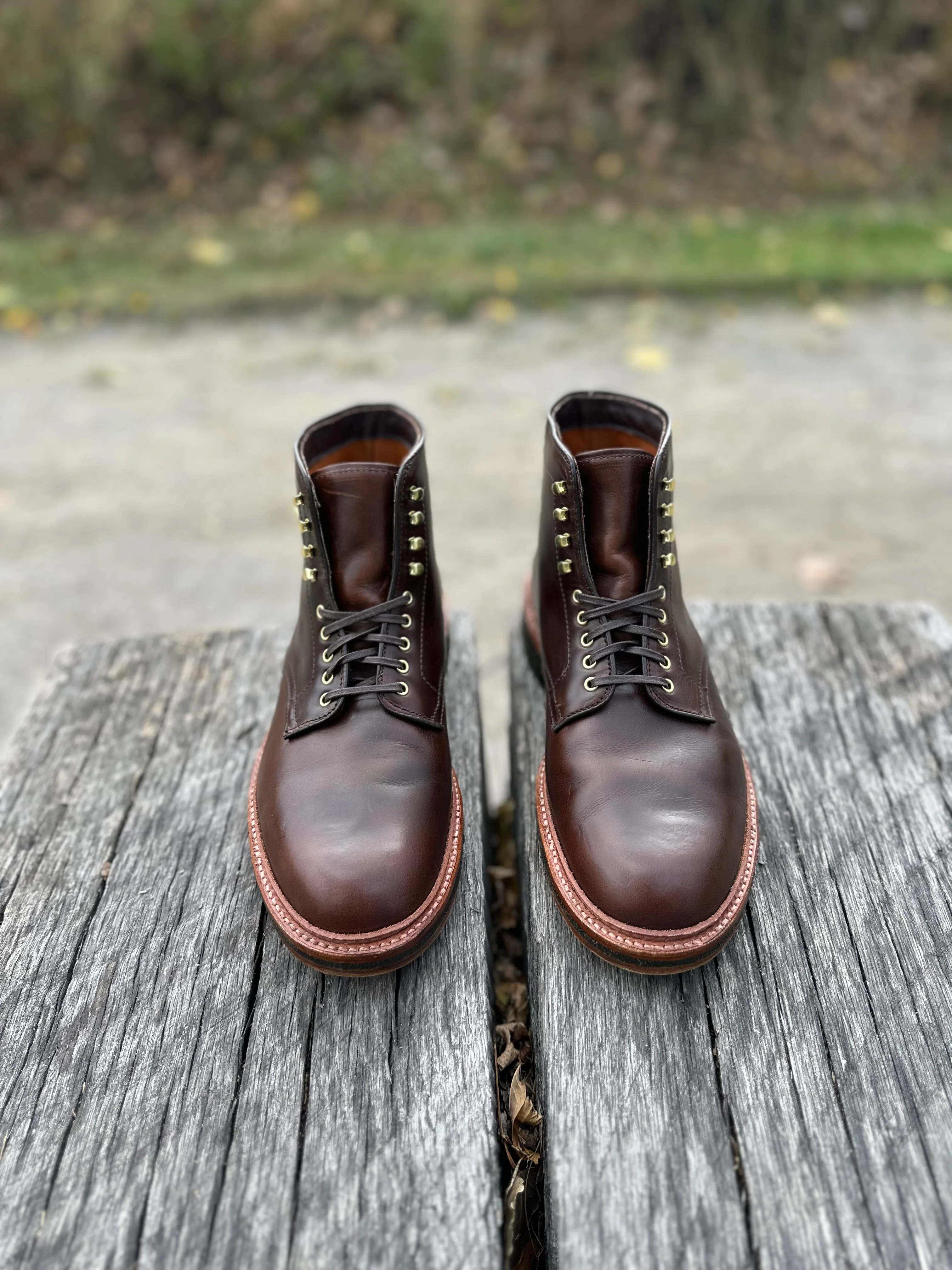 D1848H - Plain Toe Boot in Brown Chromexcel - Image 4