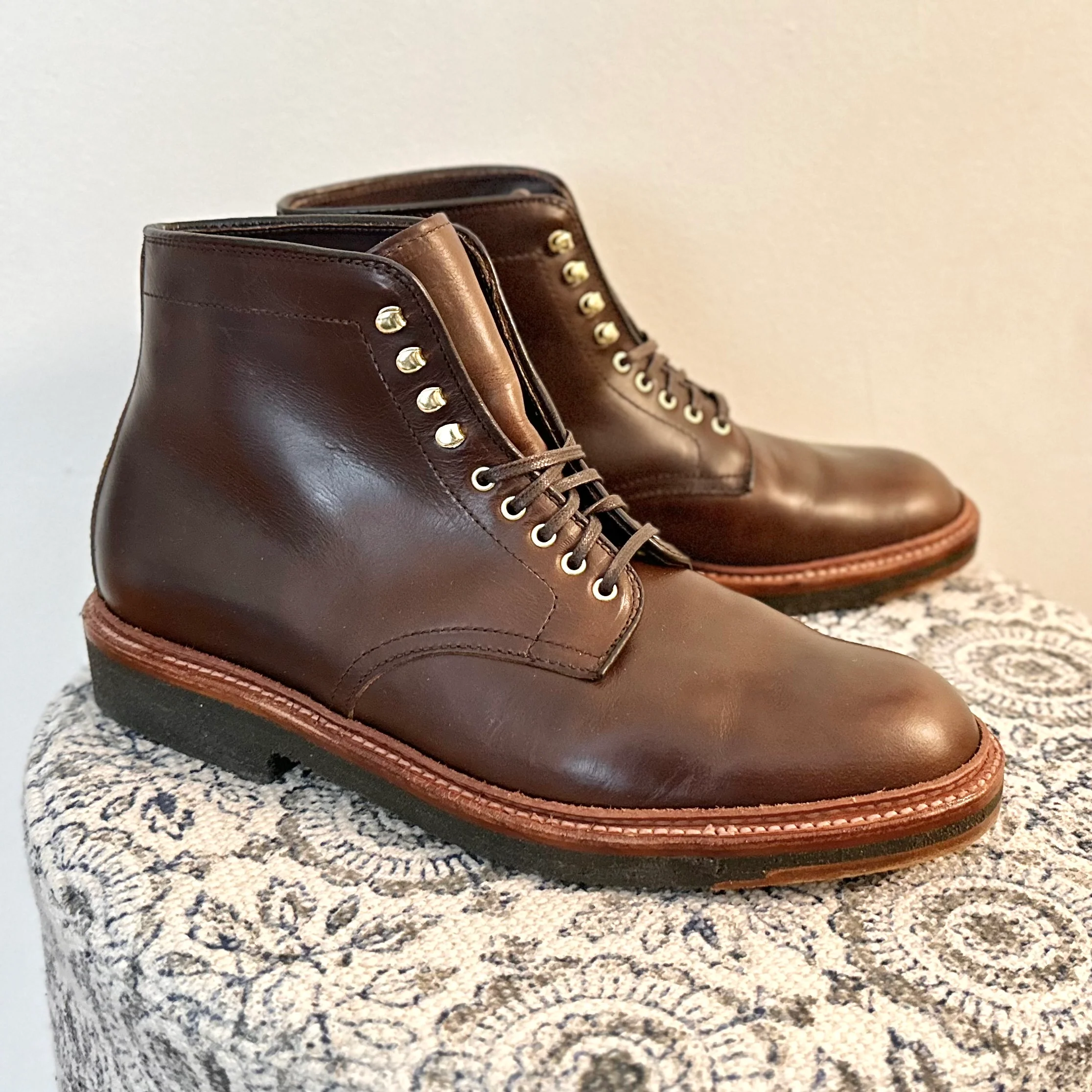 D1848H - Plain Toe Boot in Brown Chromexcel - Image 5