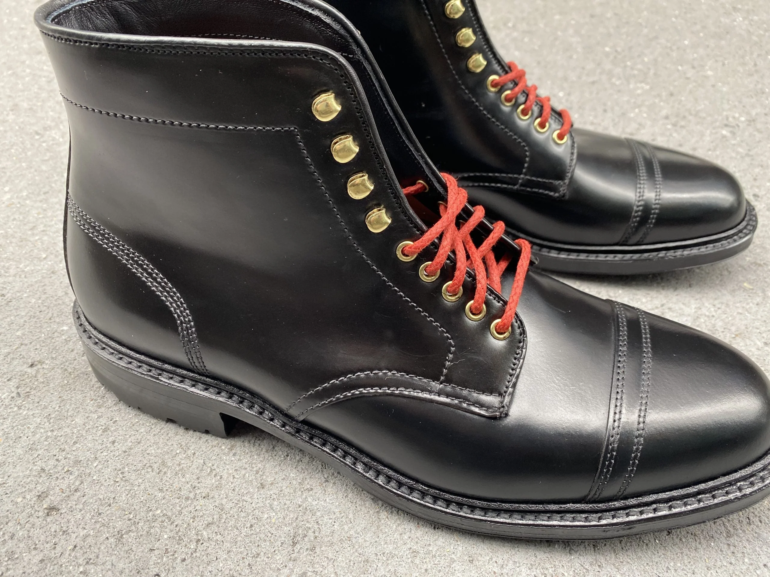 D9867HC- Stitchup 2/2 Boot in Black Shell Cordovan - Image 4