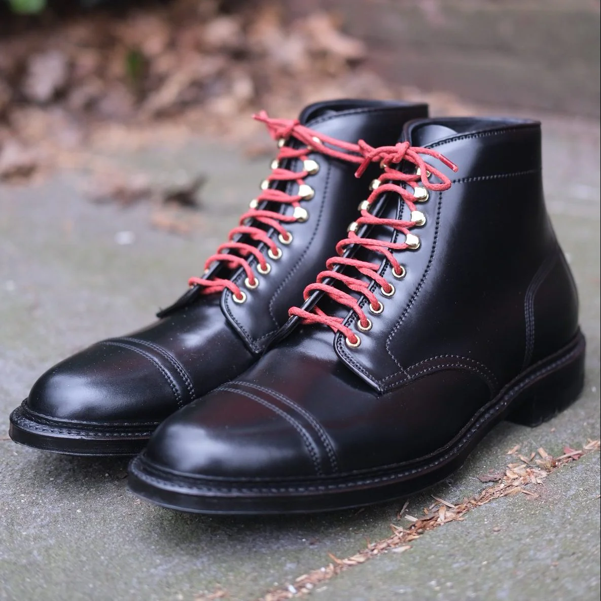 D9867HC- Stitchup 2/2 Boot in Black Shell Cordovan - Image 9