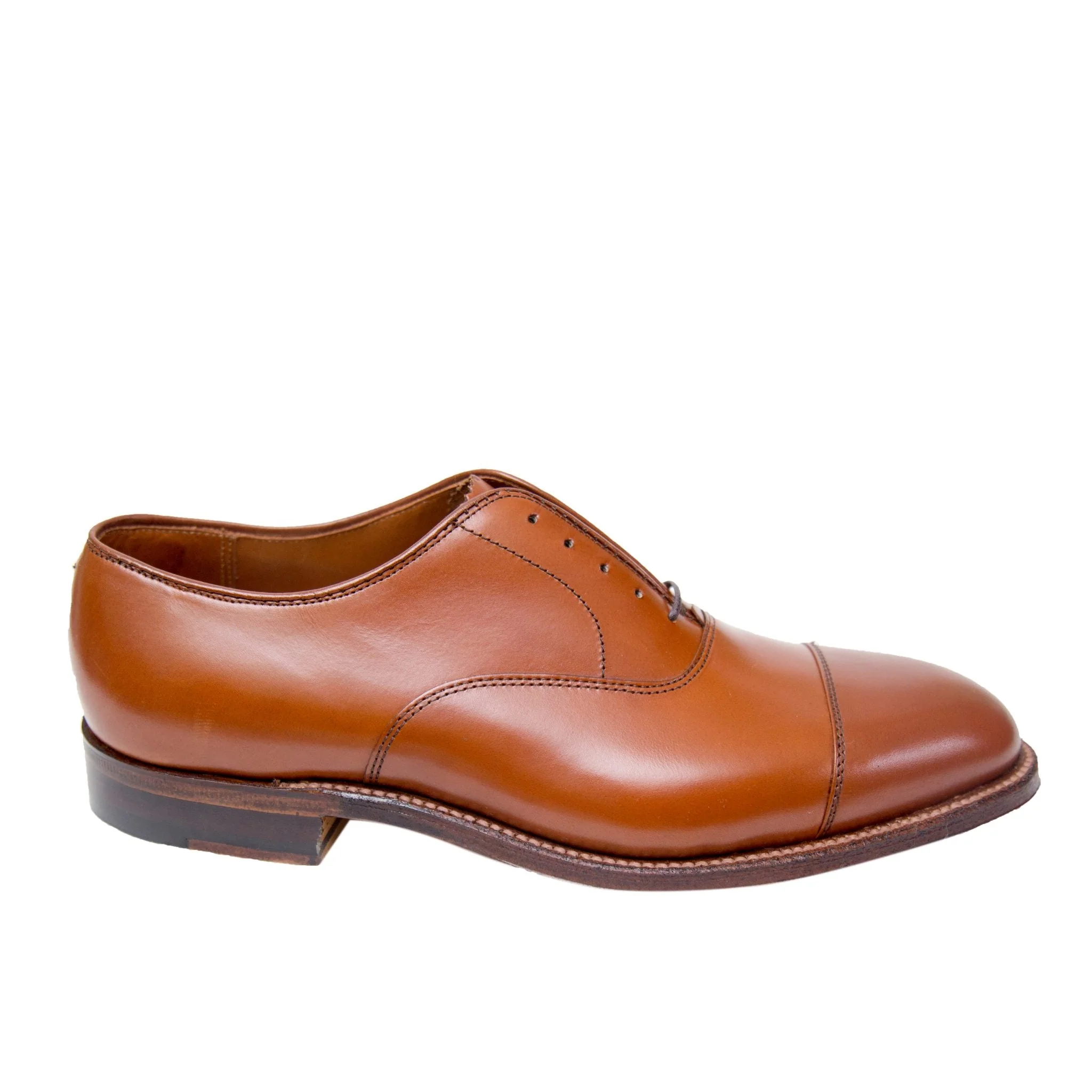 9062 - Straight Tip Bal in Burnished Tan Calfskin - Image 4