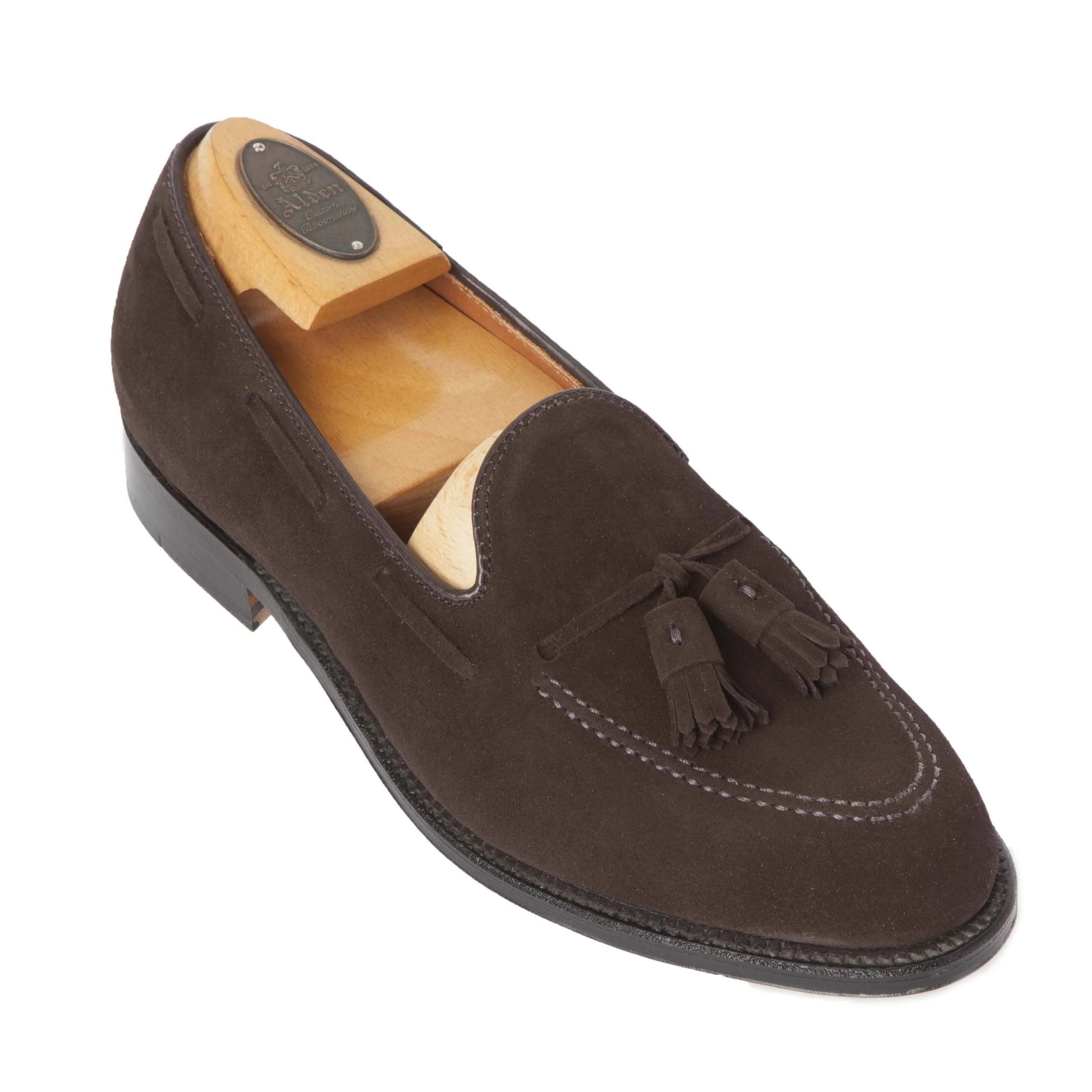 666 - Tassel Loafer in Brown Suede - Image 3