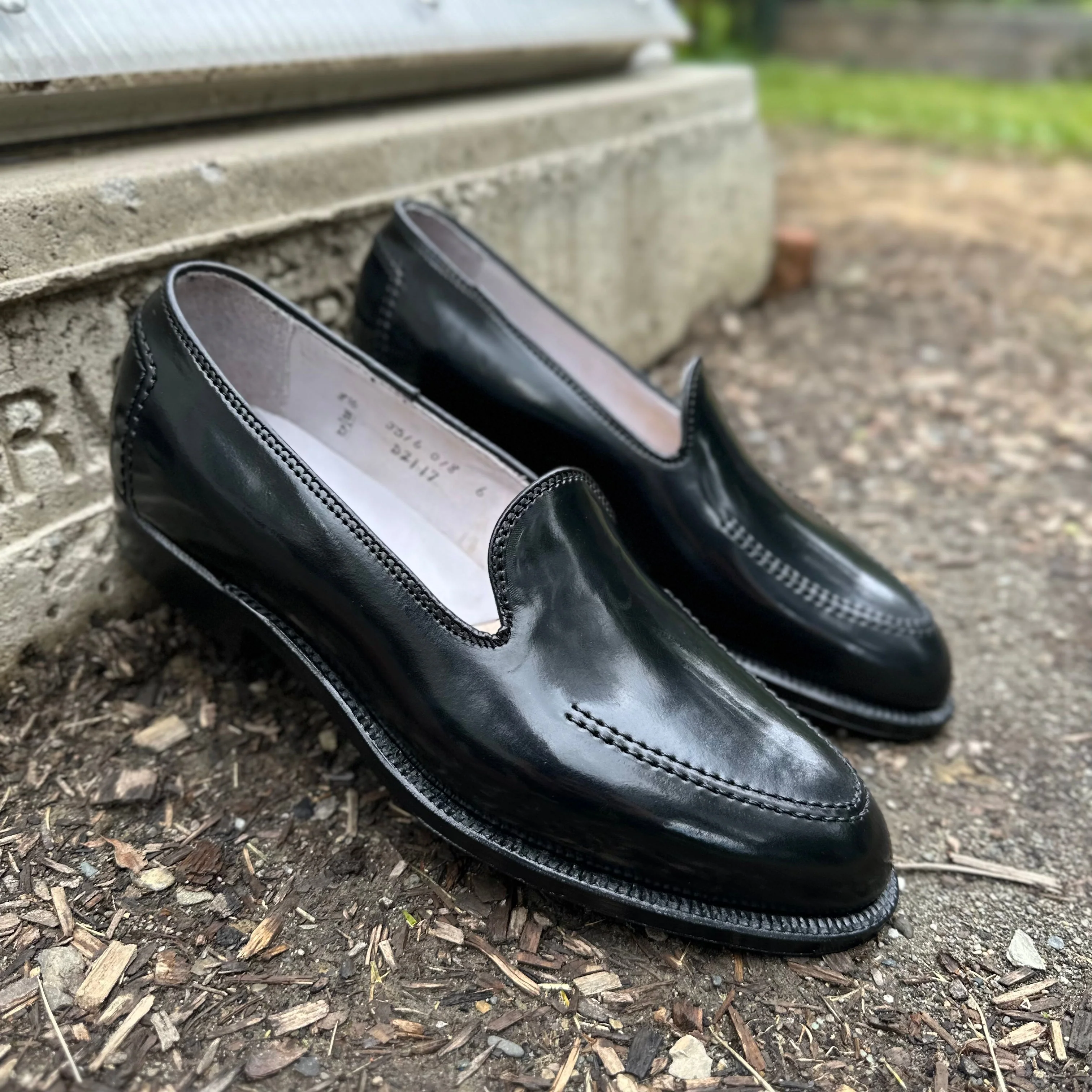 D2117 - Vanderbilt Slip On in Black Shell Cordovan - Image 6
